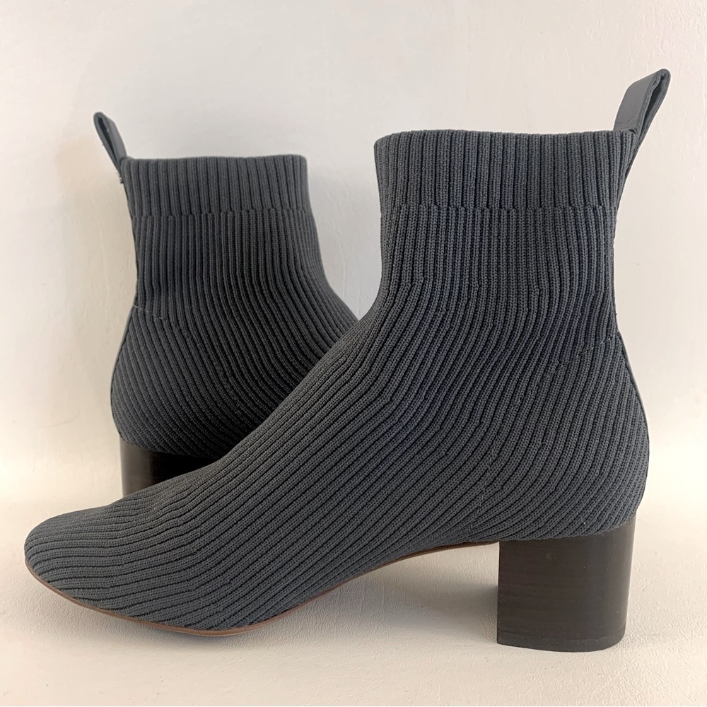 Everlane Gray The Glove Sock Slip On Ankle Boots